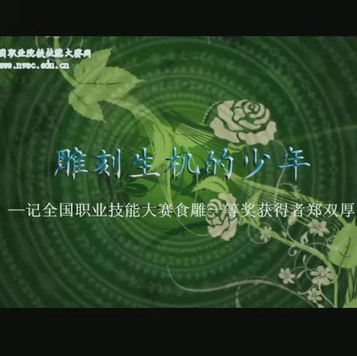 雕刻生機(jī)的少年——記大賽獲獎(jiǎng)選手鄭雙厚